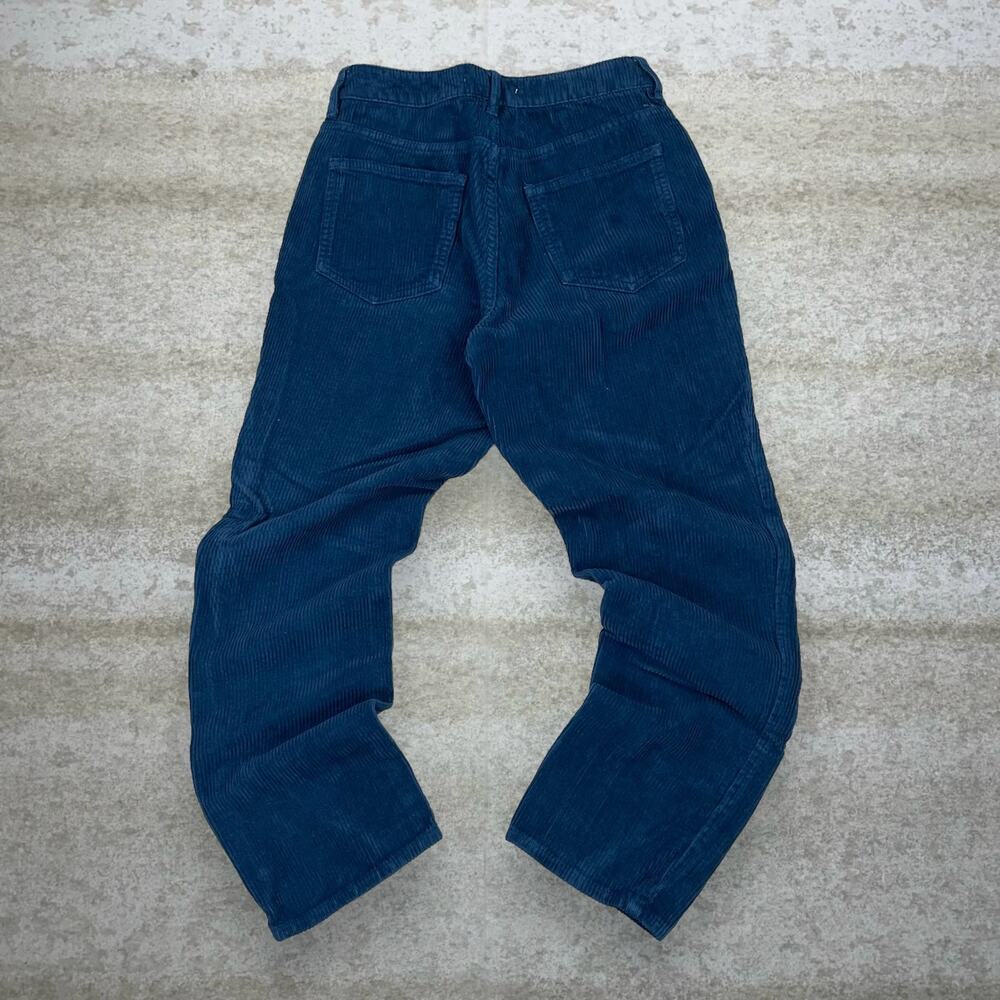 Vintage Y2K Pacsun Corduroy Pants 25x26 Relaxed Fit Aqua Blue Flat Front